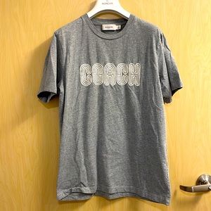Coach Logo Tee Gray Medium